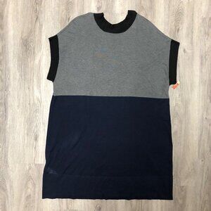 NWT BCBGMAXAZRIA Silk Cashmere Blend Size Medium Sweater Dress Collar Tie